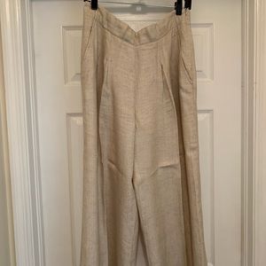 Wide Leg Linen Trouser Size 10